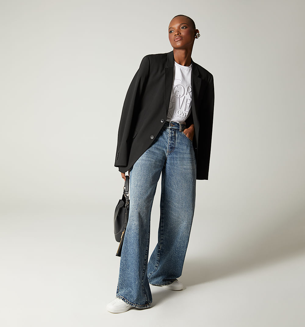 Camiseta de manga corta estampado copa a