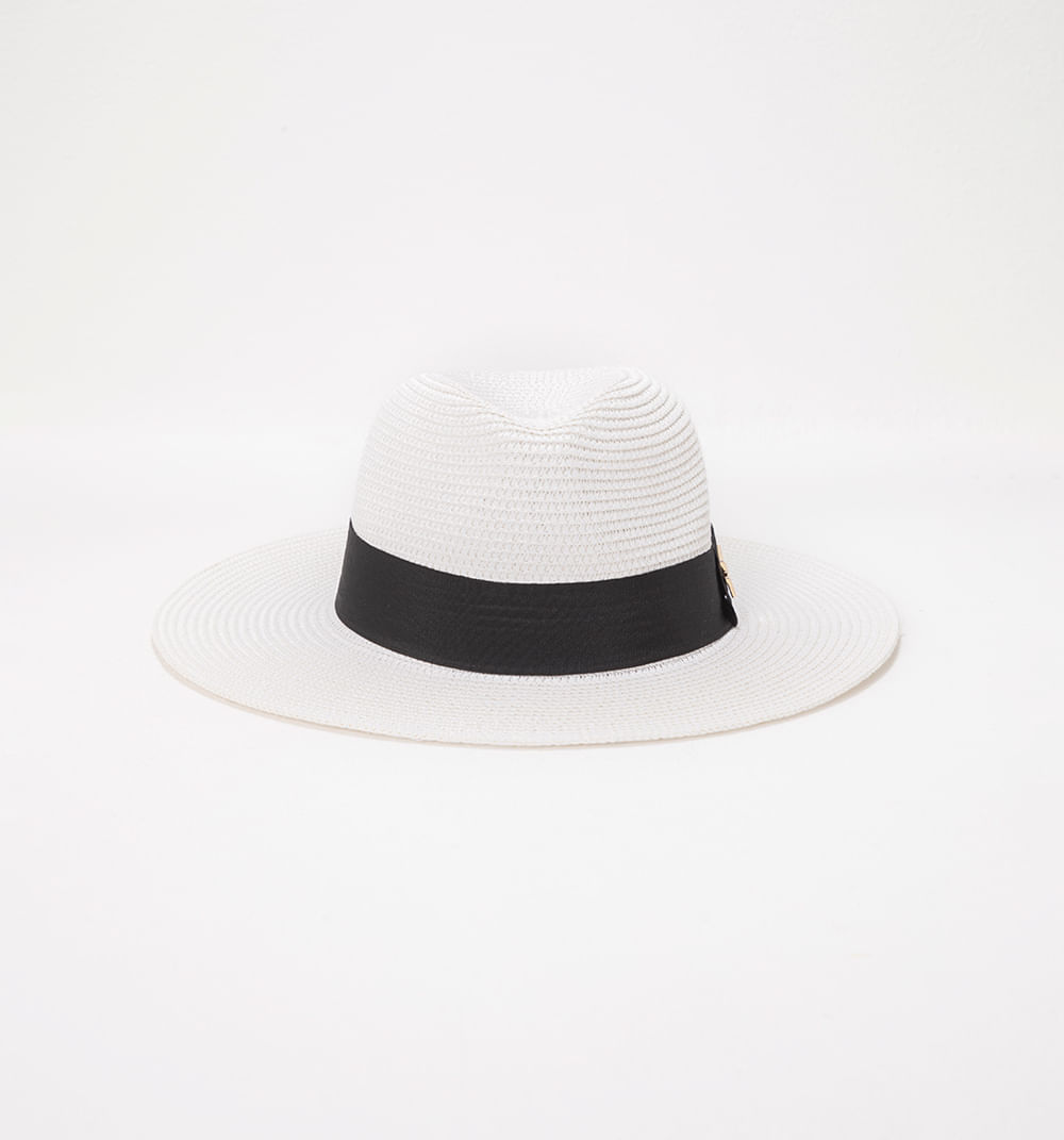 Sombrero panama detalle logo