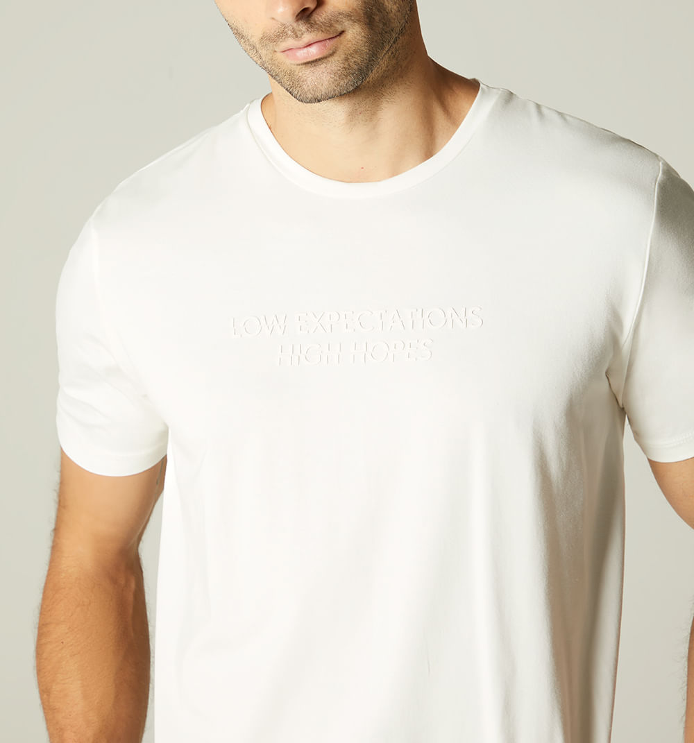 Camiseta con texto