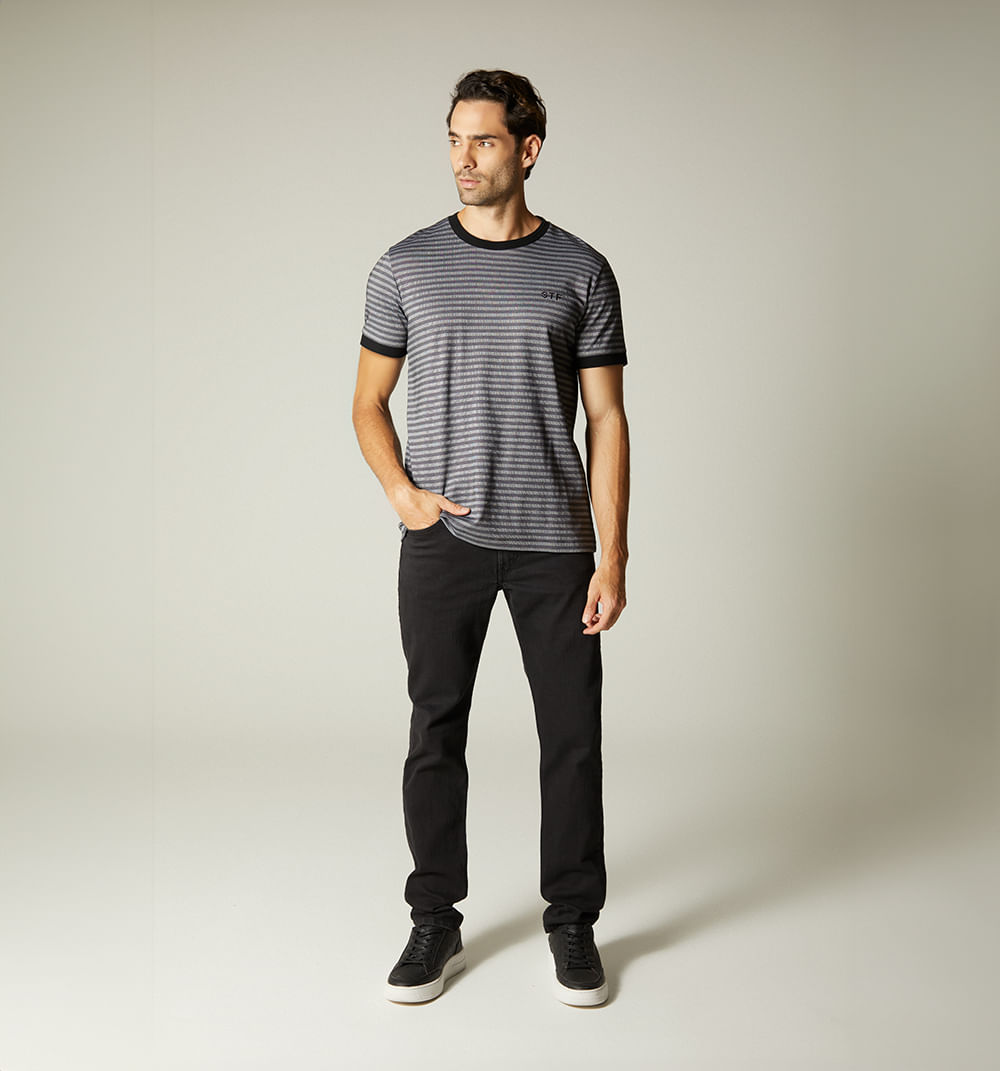 Camiseta de rayas para hombre
