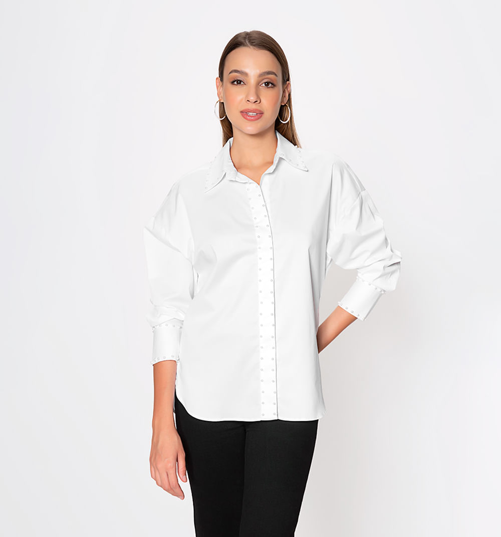 Camisera con perlas