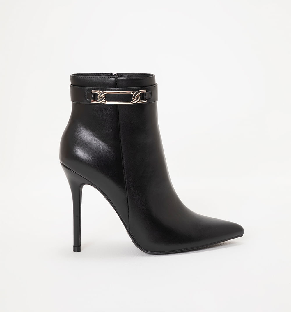 Botin tacon con hebilla