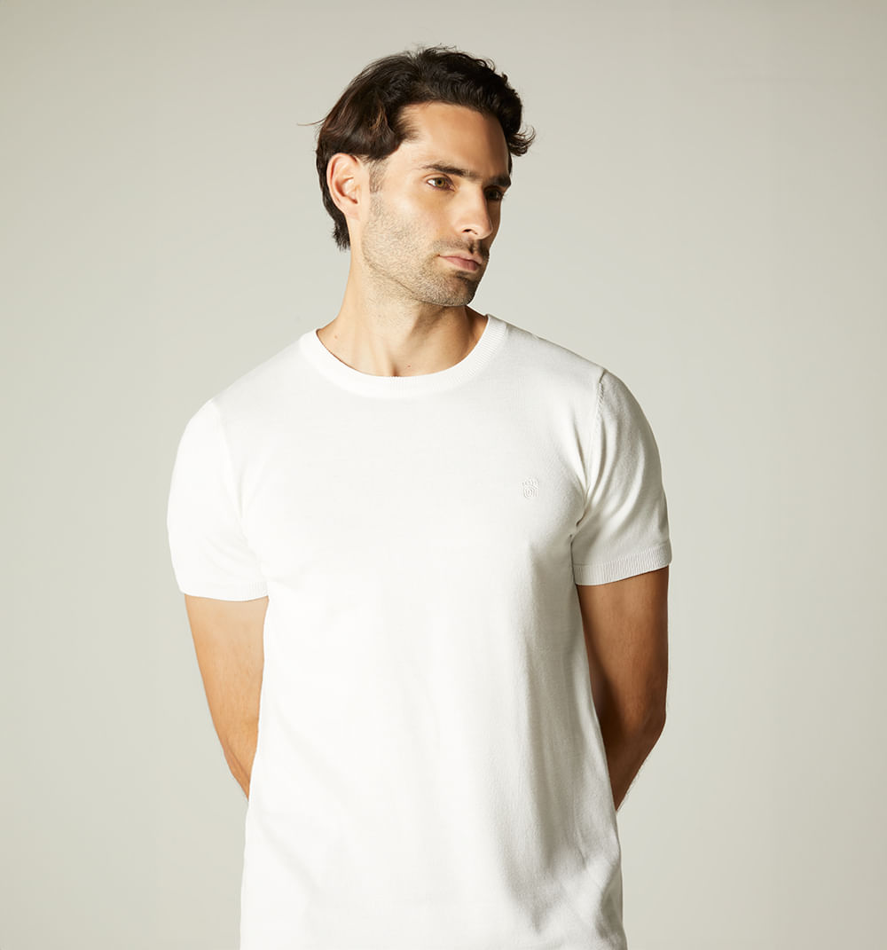 Camiseta cuello neru con ziper