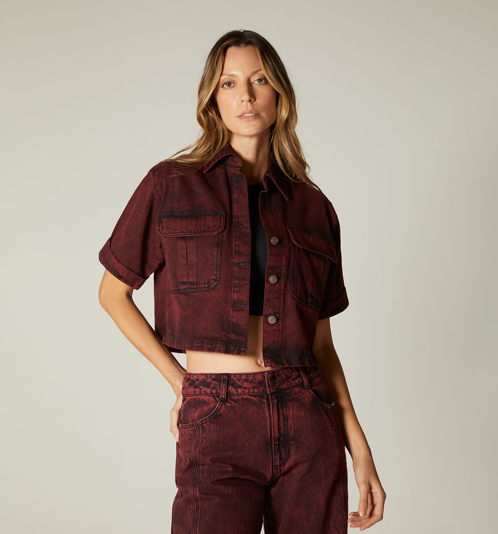 Chaqueta manga corta para mujer