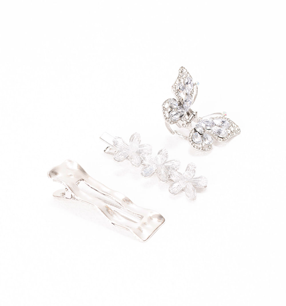 Set de pinzas cabello mariposa