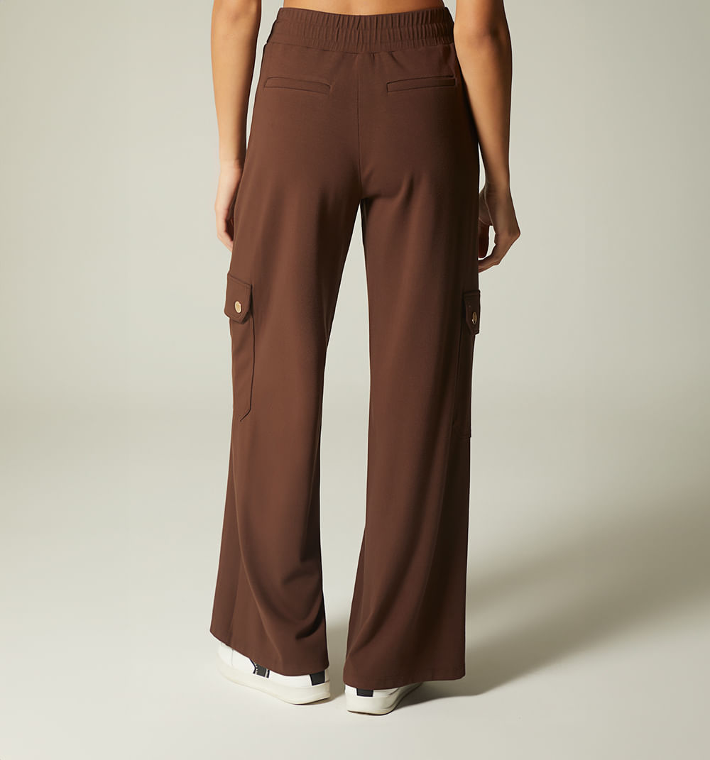Pantalon cargo con cordon