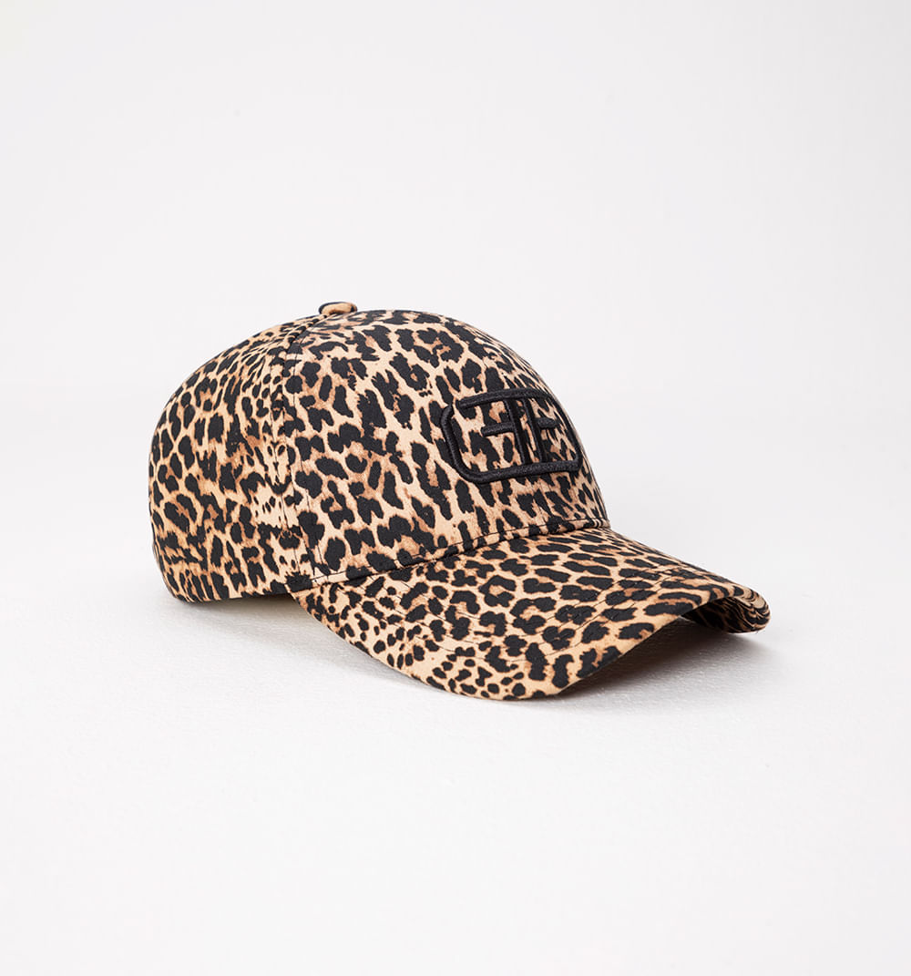 Gorra Animal Print Con Logo Bordado