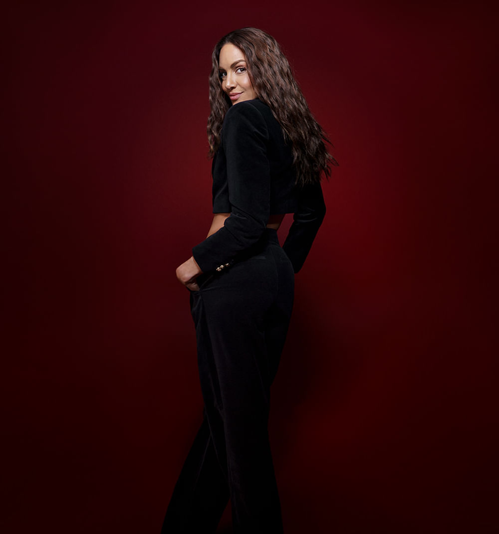 Blazer corto velvet