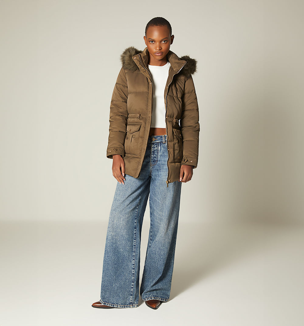 Parka con pelo
