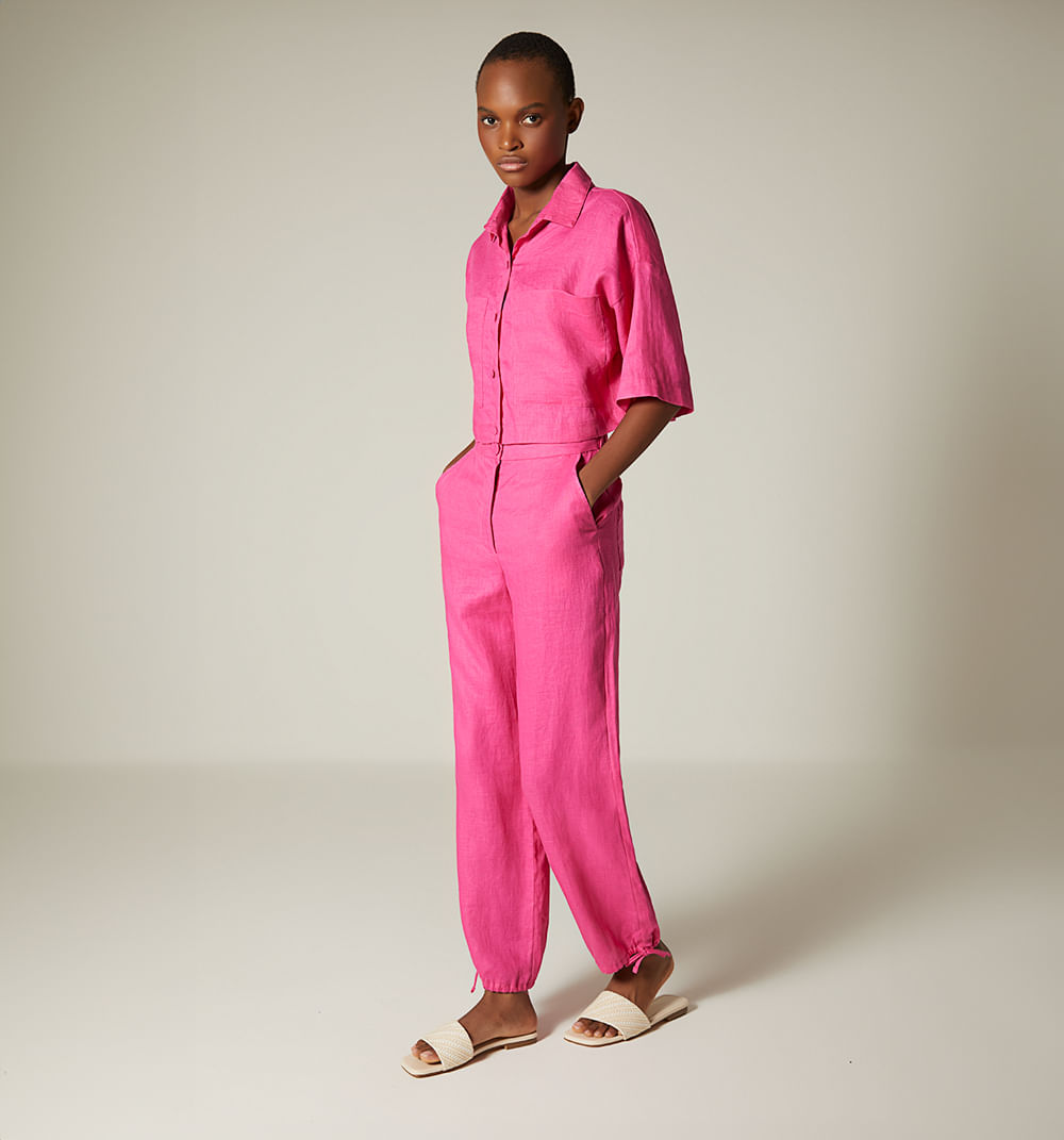 Conjunto pantalon y camisa boxy