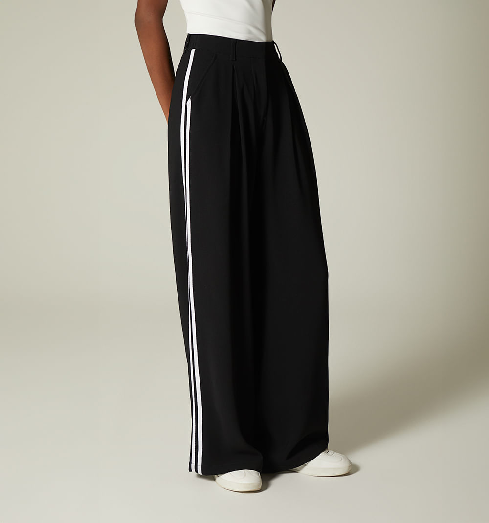 Pantalon tiro alto bolsillo diagonal  do
