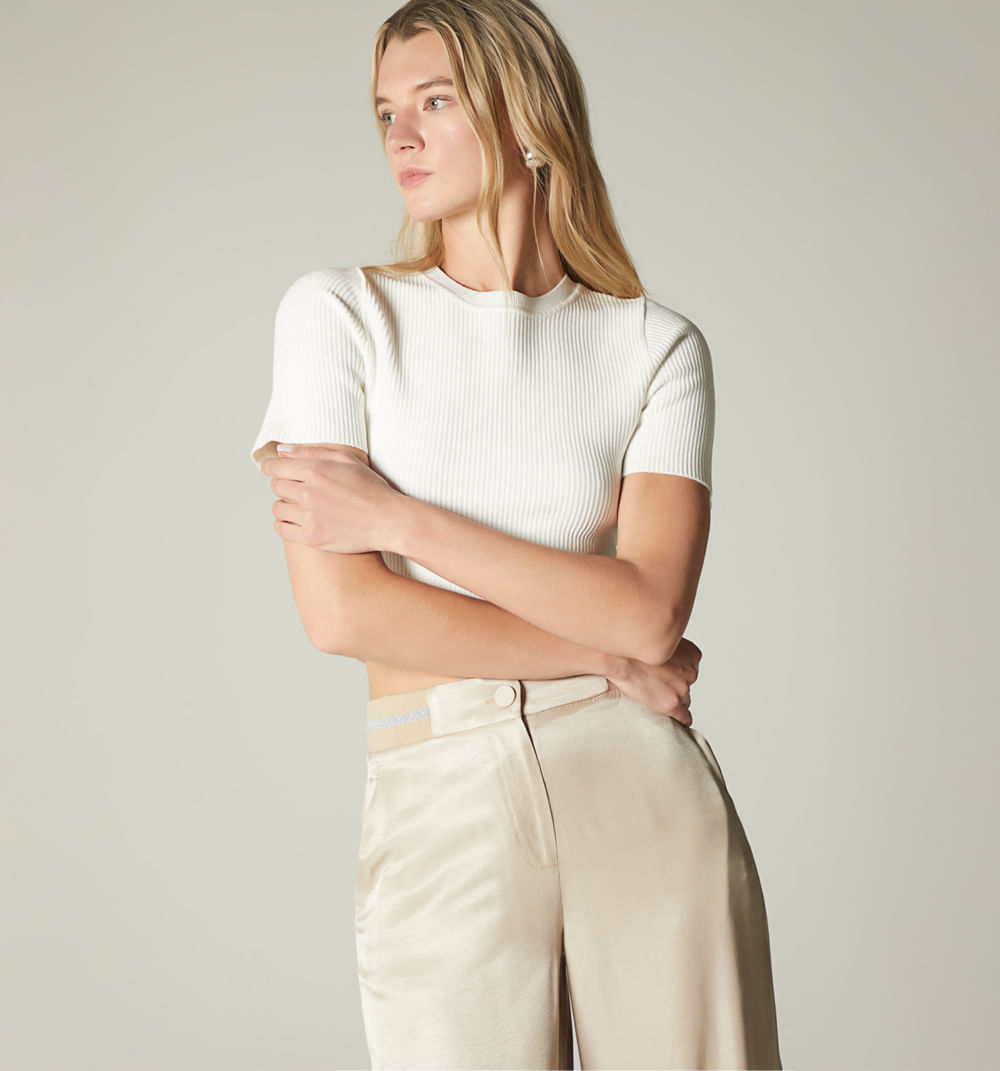 Blusa manga corta basica