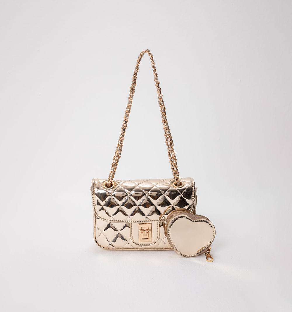 Bolso de hombro alcochado rombos