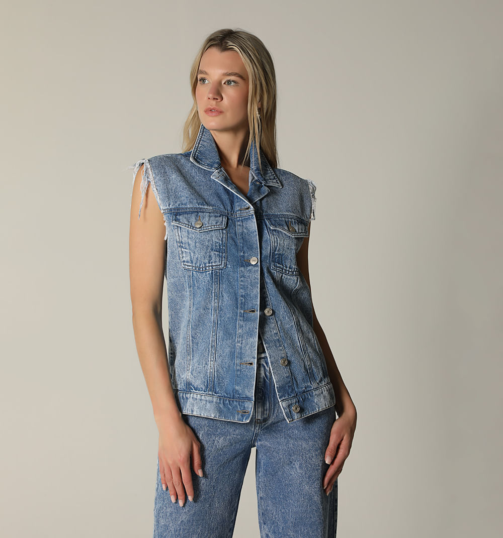 Chaleco largo para mujer