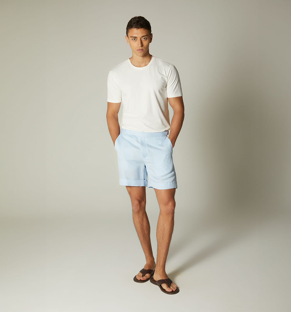 Bermuda de lino tipo chino x lina cantil