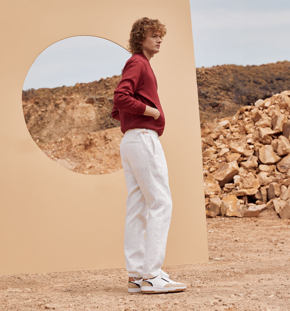 Pantalón para hombre de lino