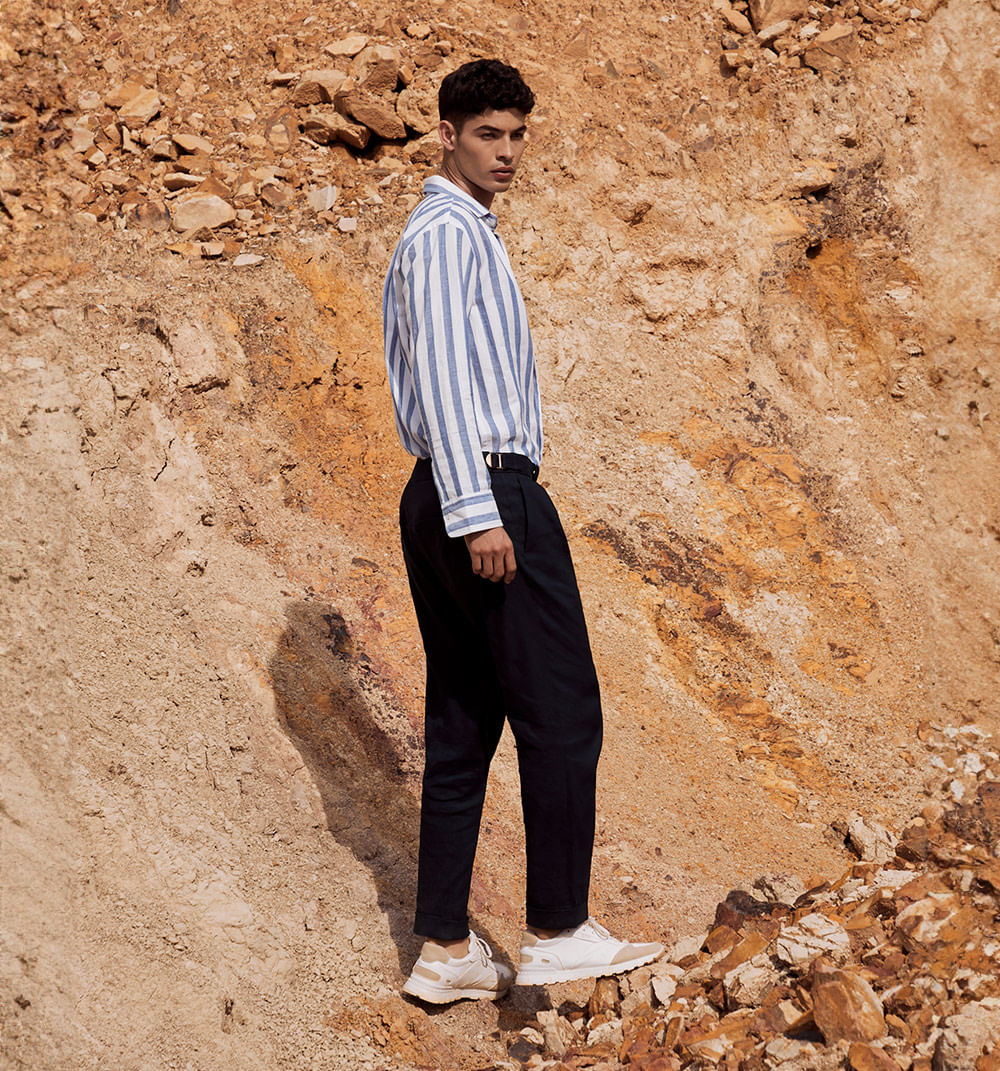 Pantalón para hombre de lino