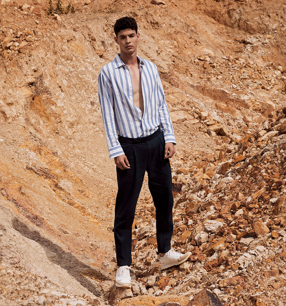 Pantalón para hombre de lino