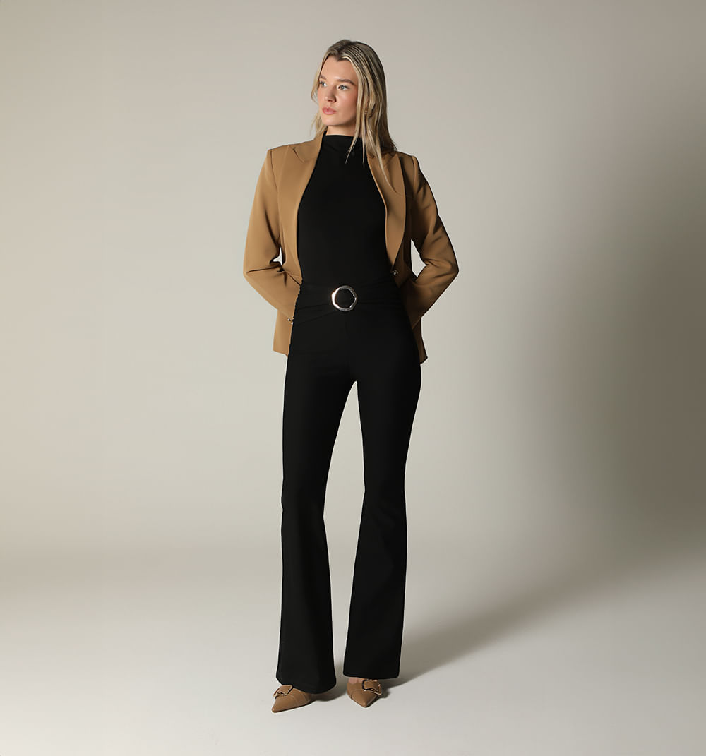 Leggins tiro super alto bota campana con