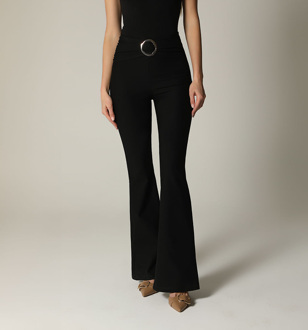 Leggins tiro super alto bota campana con