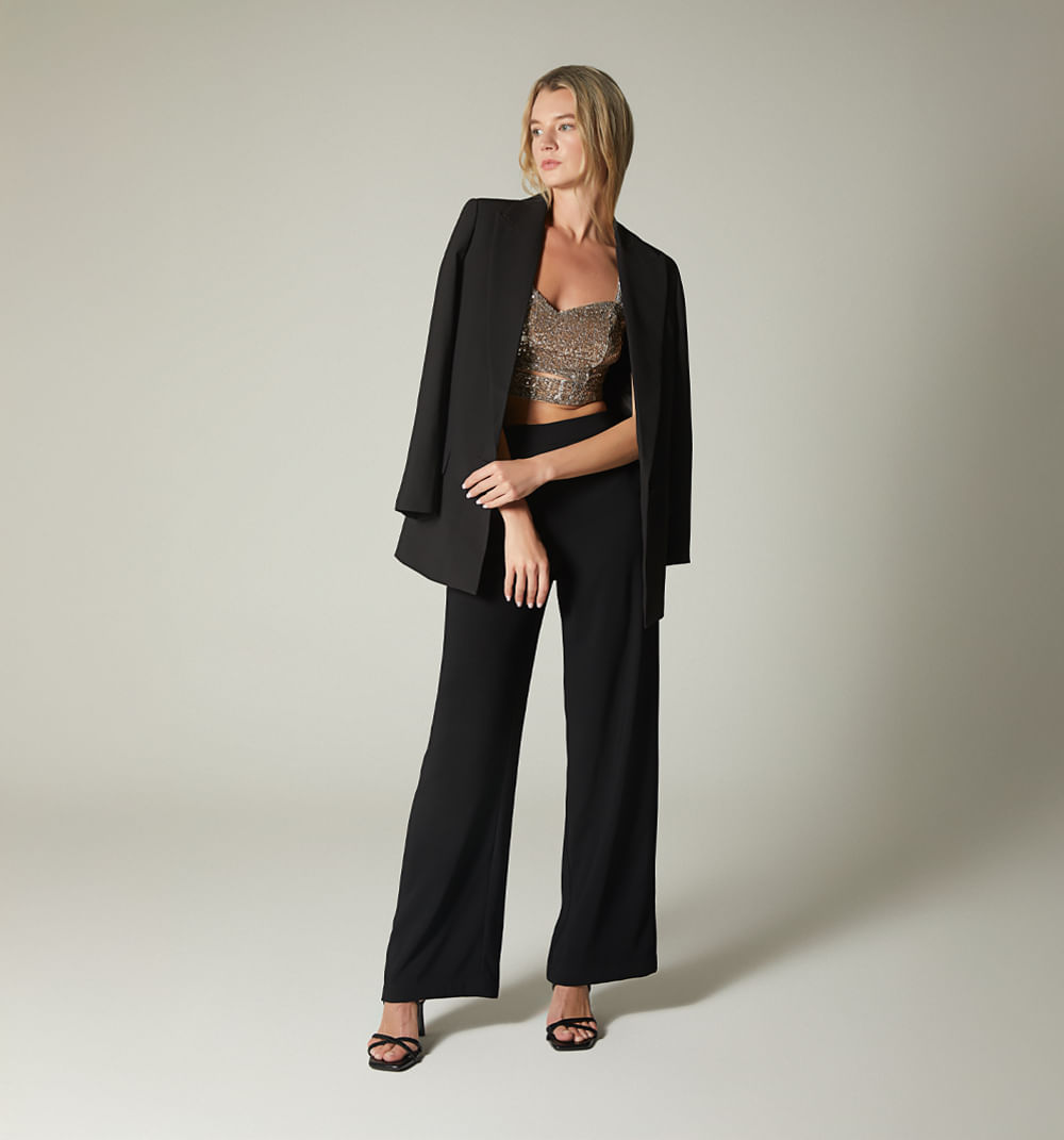 Blusa crop de tiras