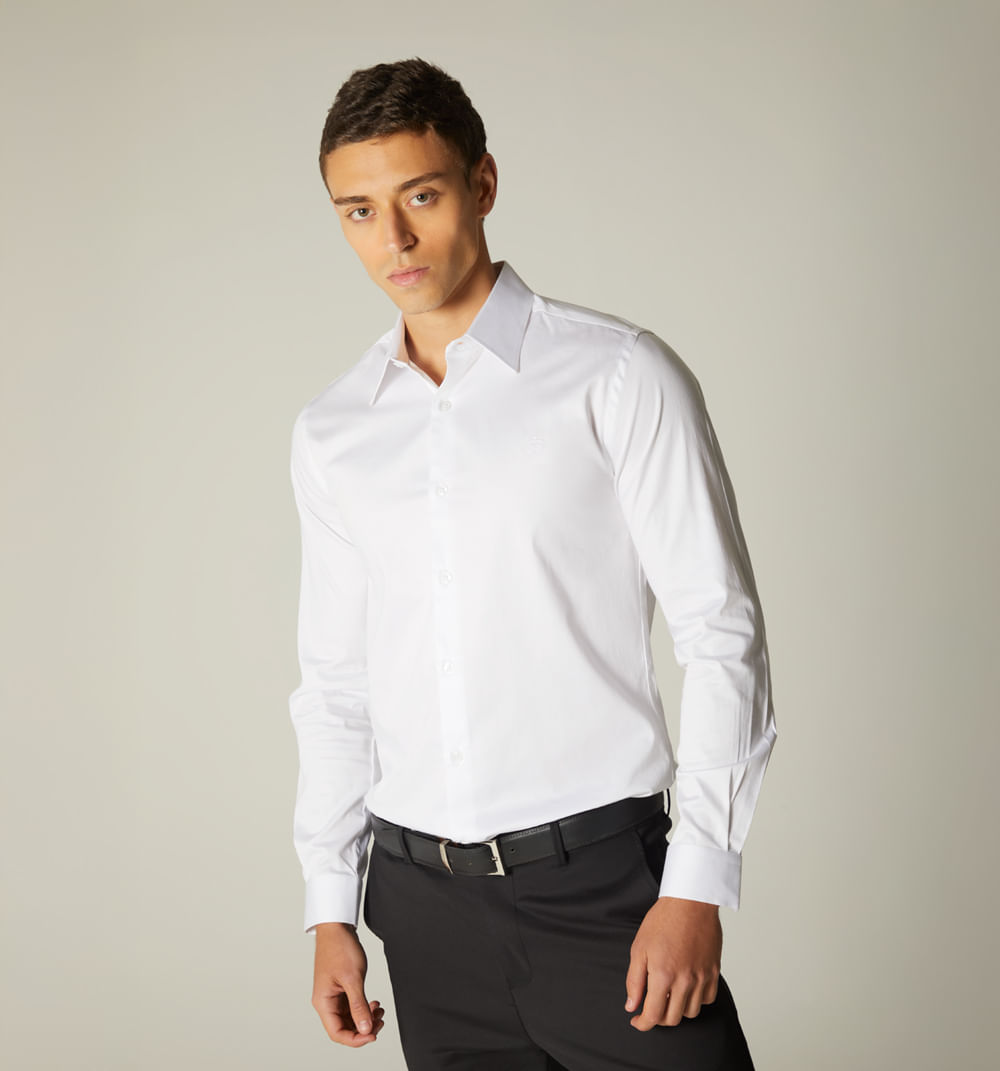 Camisa para hombre manga larga