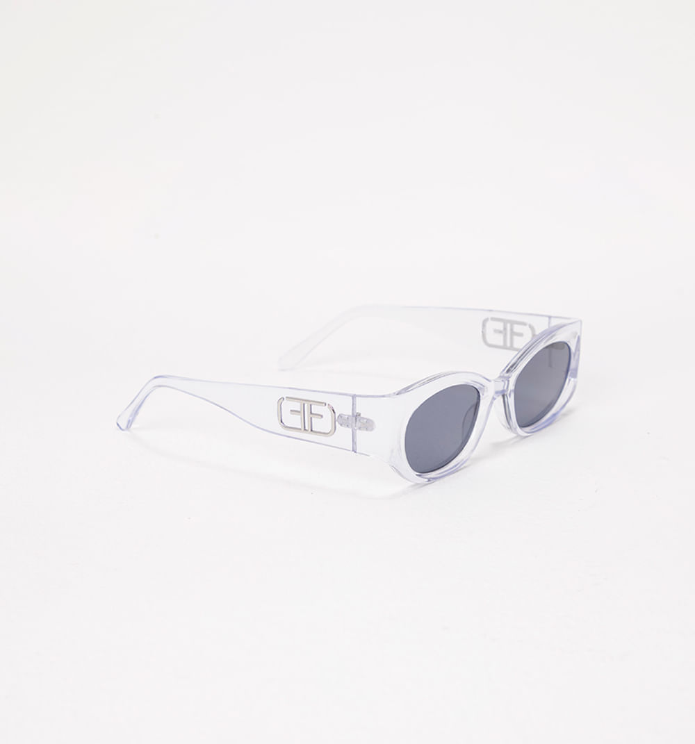 Gafas marco rectangular  lente ovalado