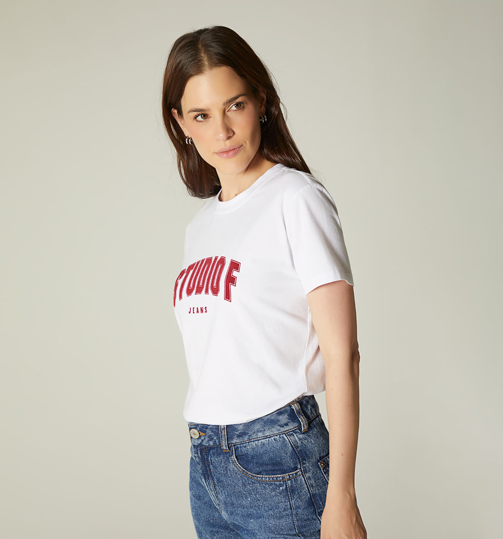 Camiseta logo studio f jeans