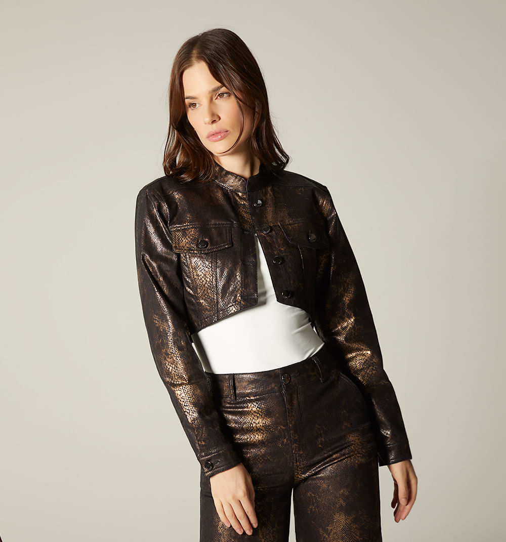 Chaqueta corta tipo torero para mujer