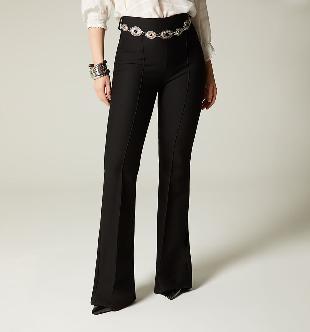 Leggins tiro super alto bota campana con