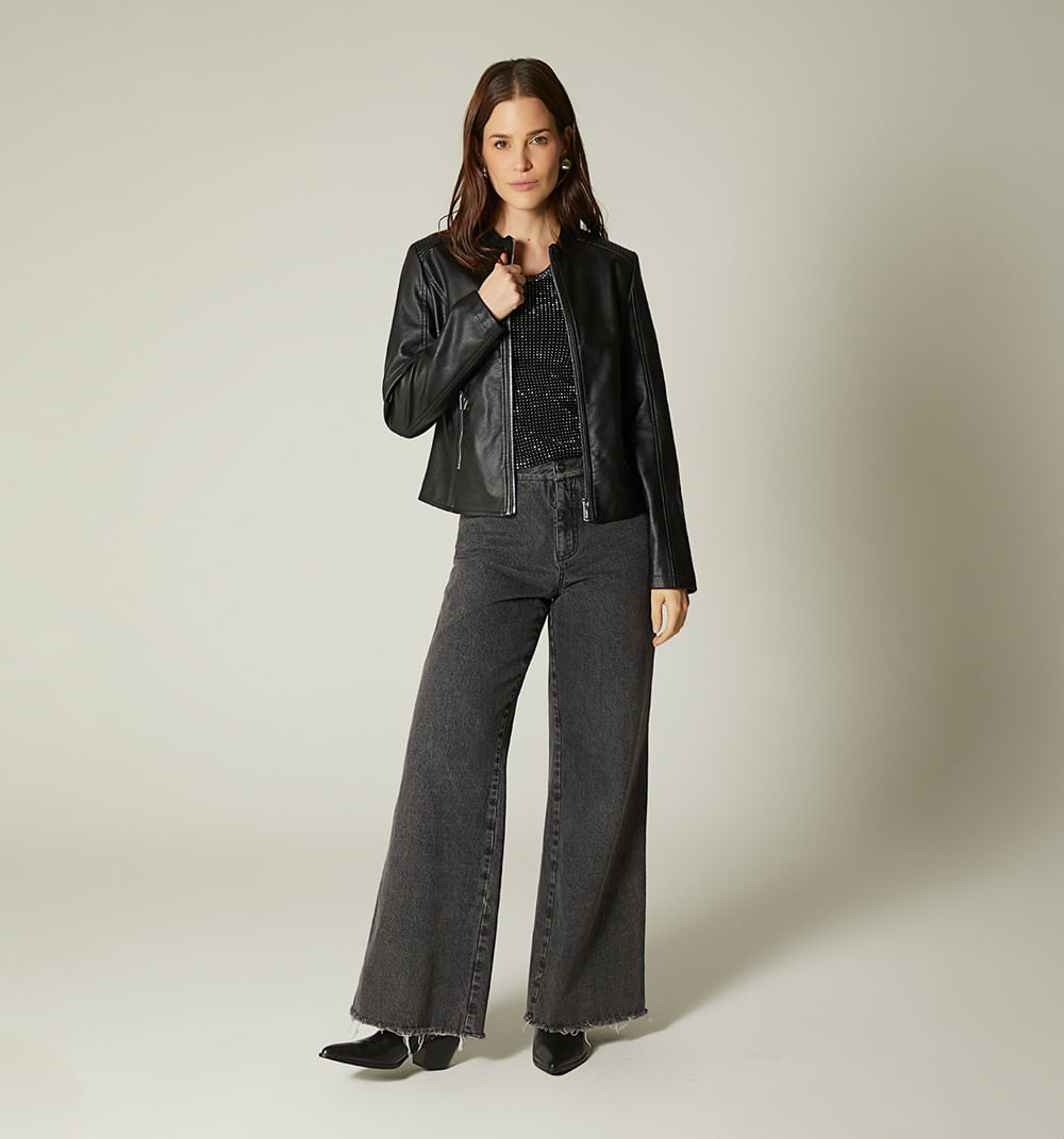 Blusa maga sisa con hotfix