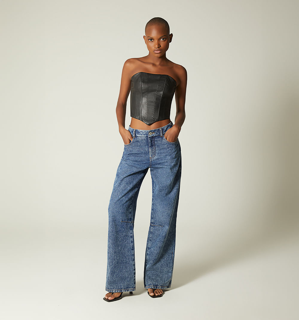 Blusa estraple  tipo corset