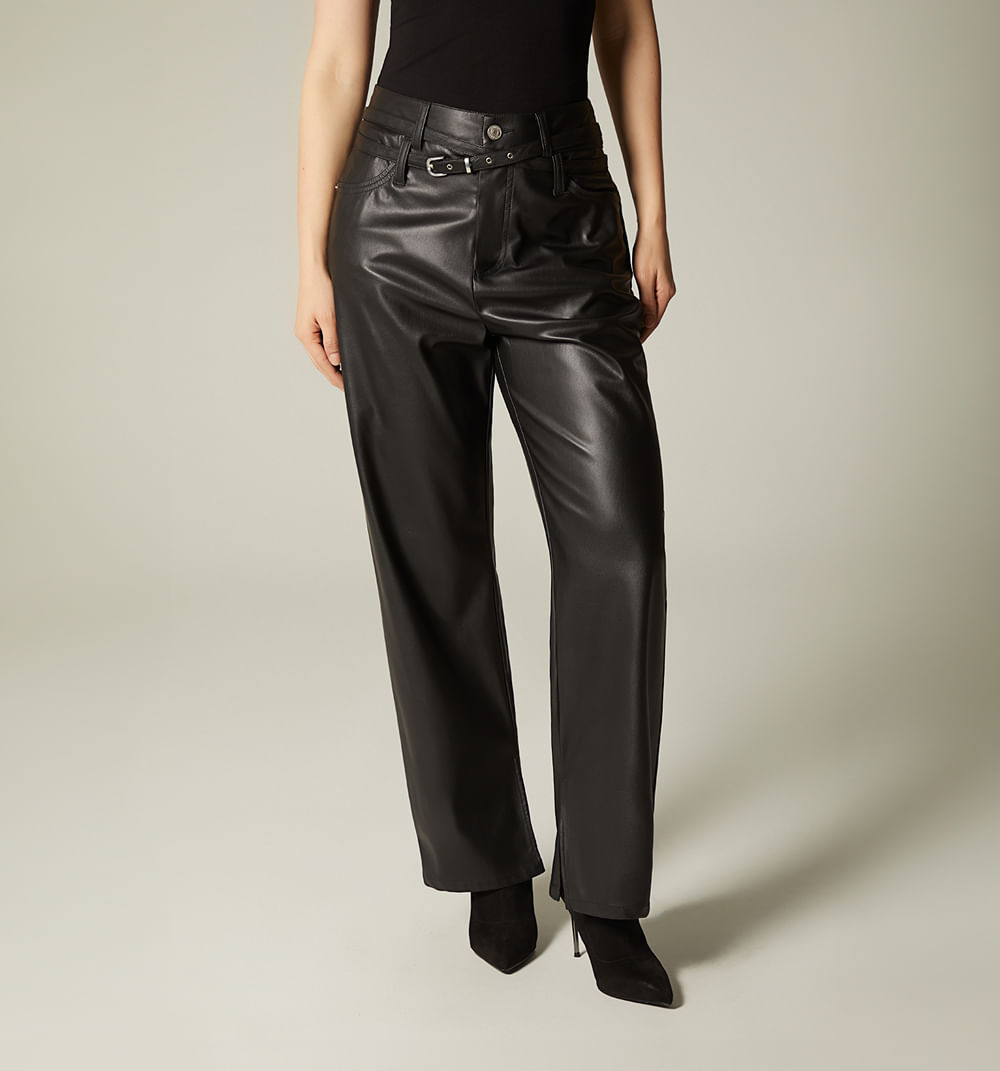 Pantalon loose fit correa envolvente en