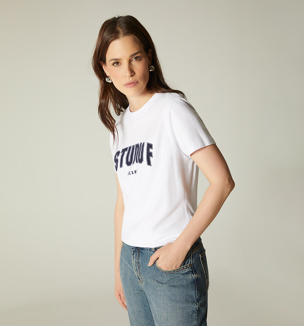 Camiseta logo studio f jeans