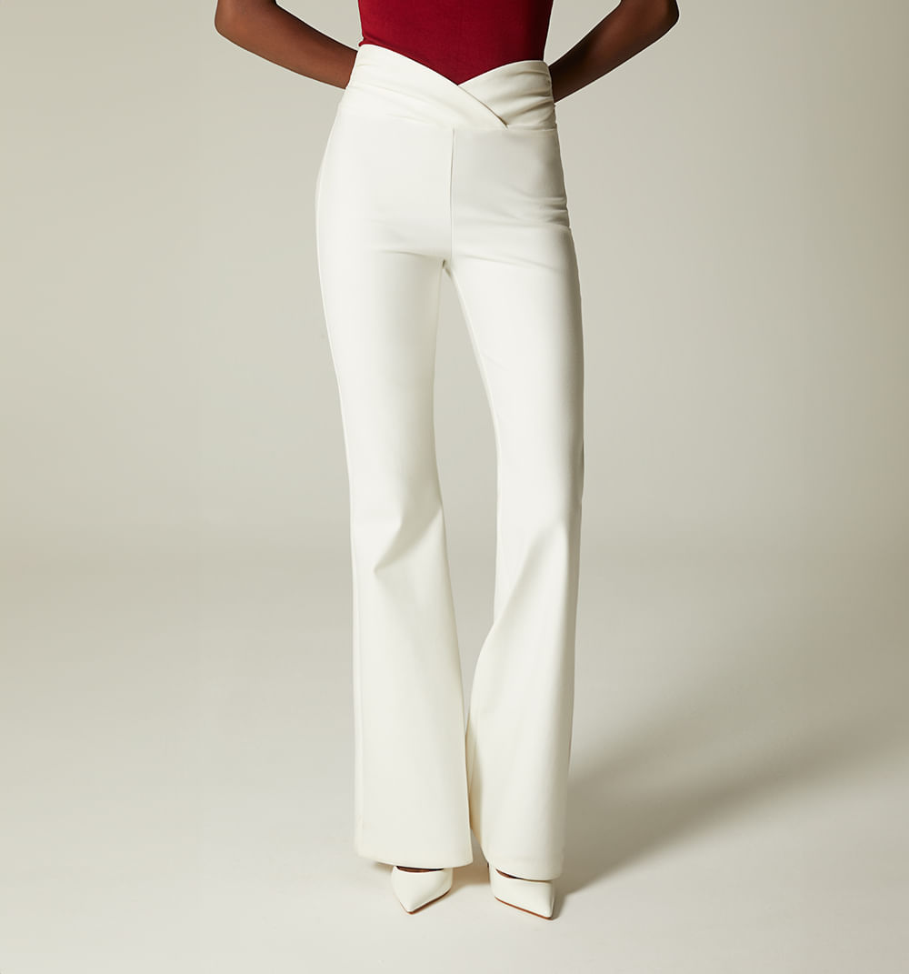 Leggins tiro alto bota campana con preti