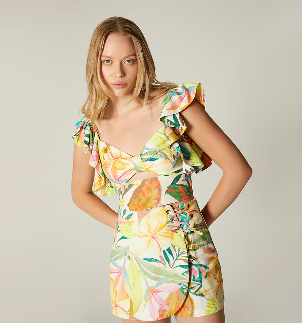 Blusa de tiras con boleros
