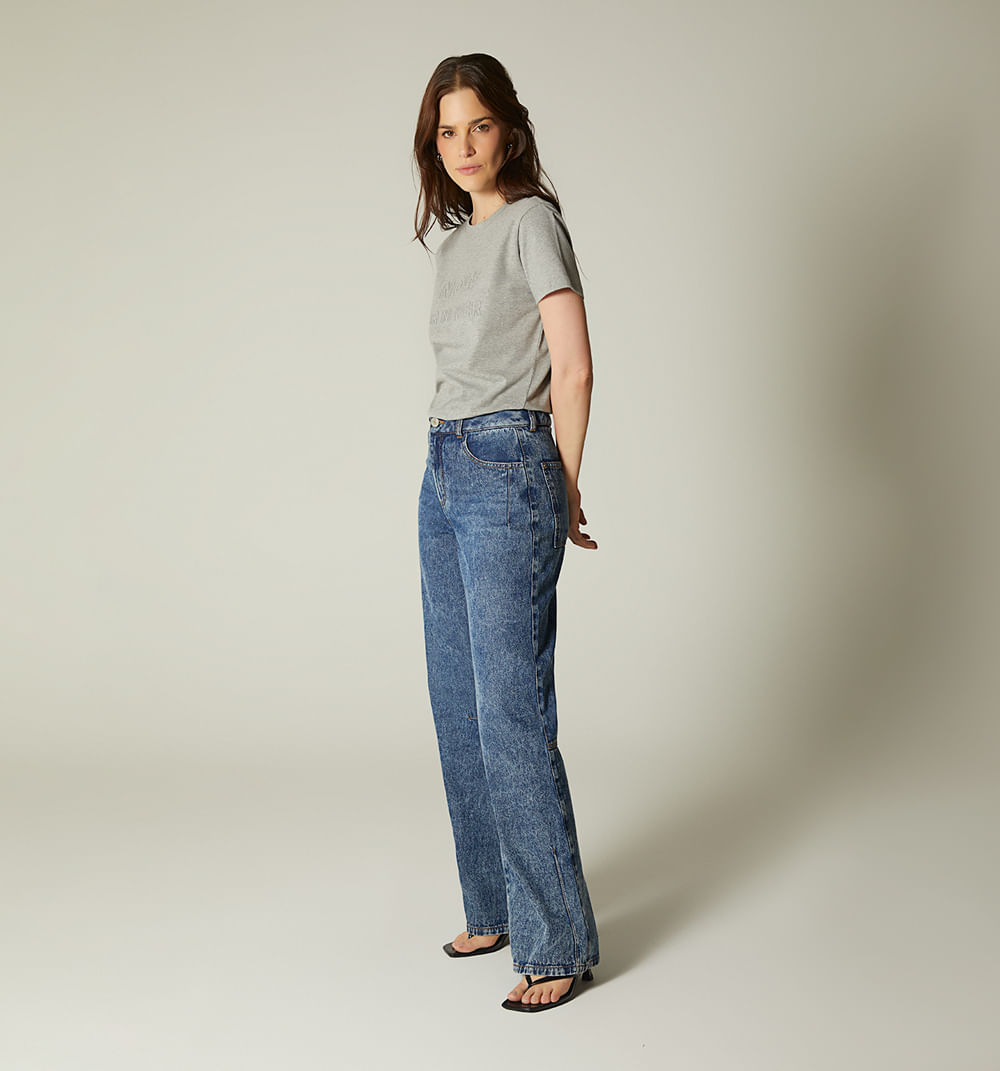 Camiseta efecto repujado