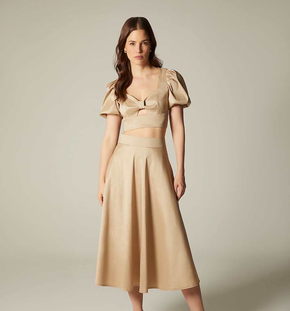 Conjunto falda y top manga corta