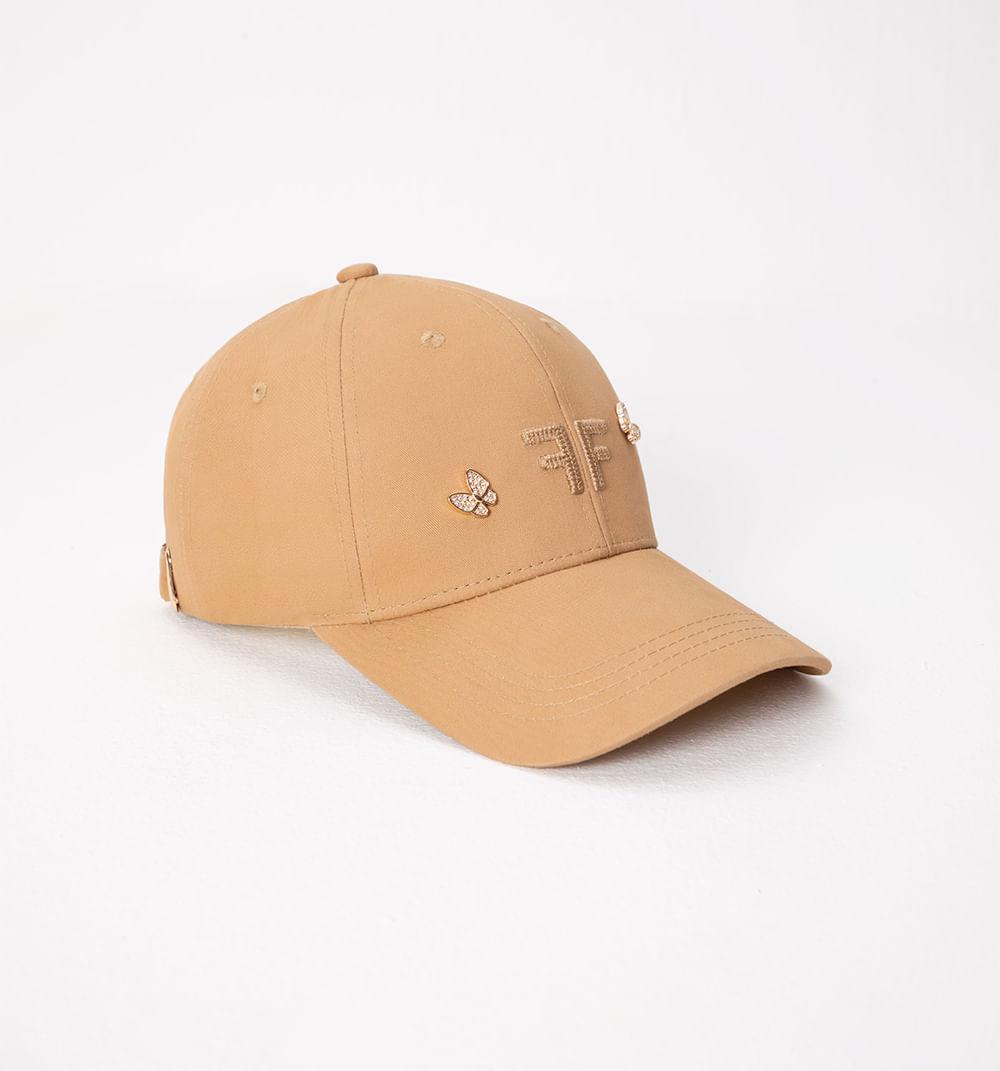 Gorra con apliques mariposa