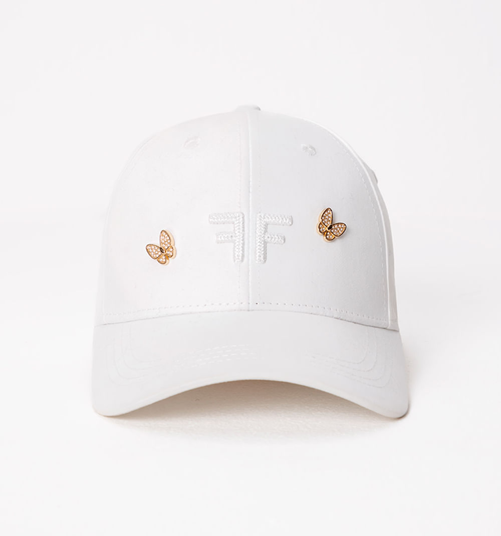 Gorra con apliques mariposa