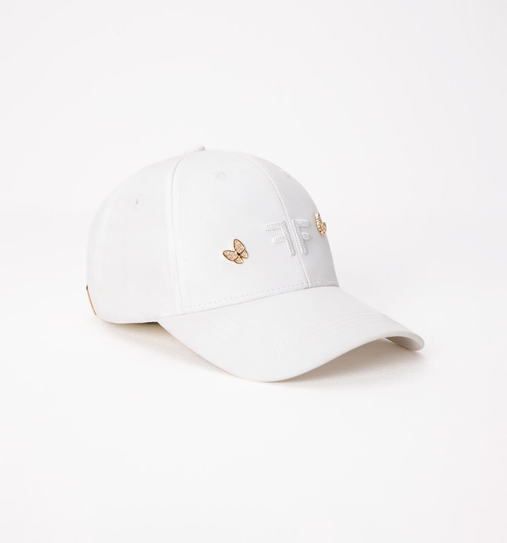 Gorra con apliques mariposa