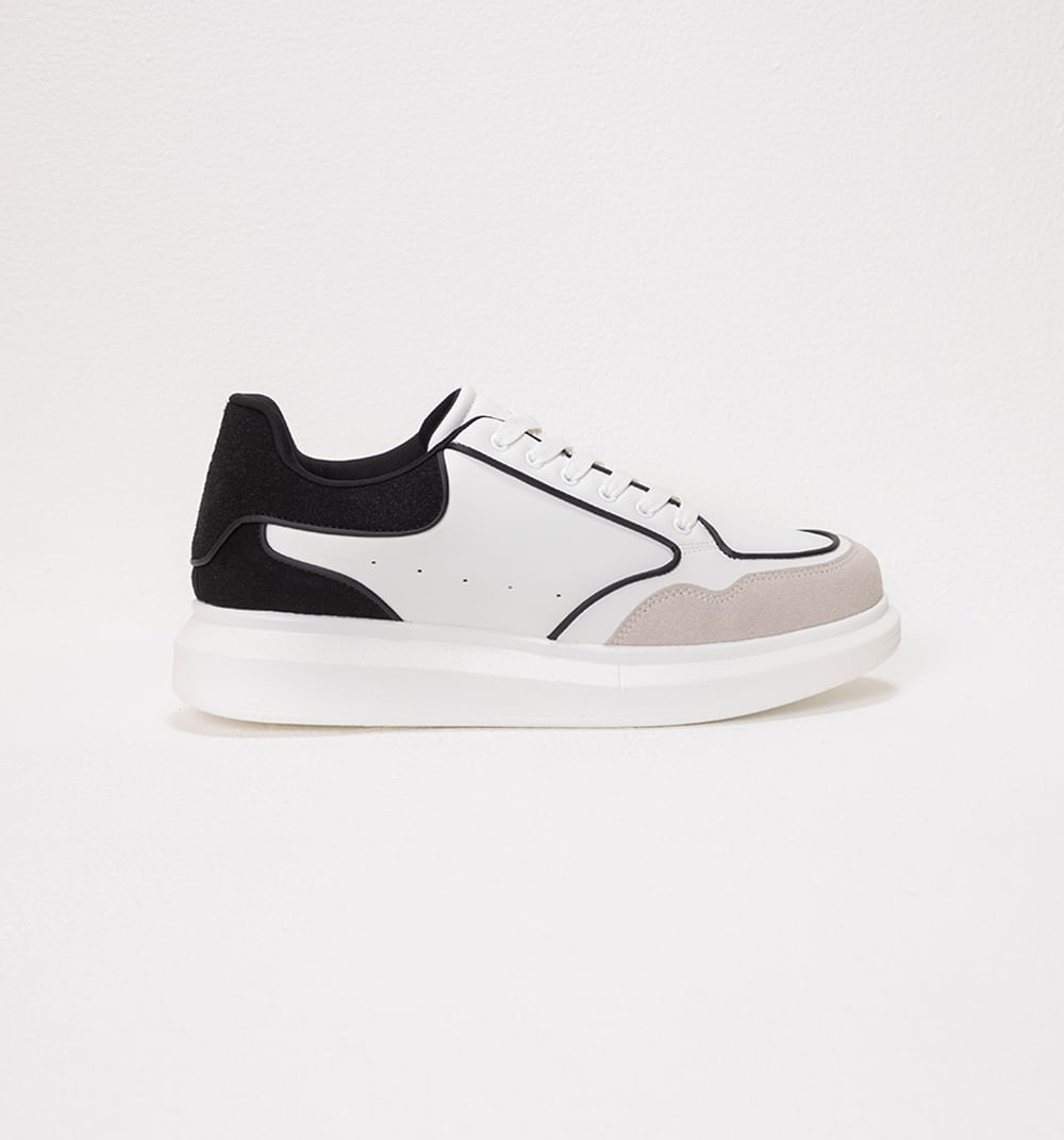 Tenis para hombre en contraste talonera