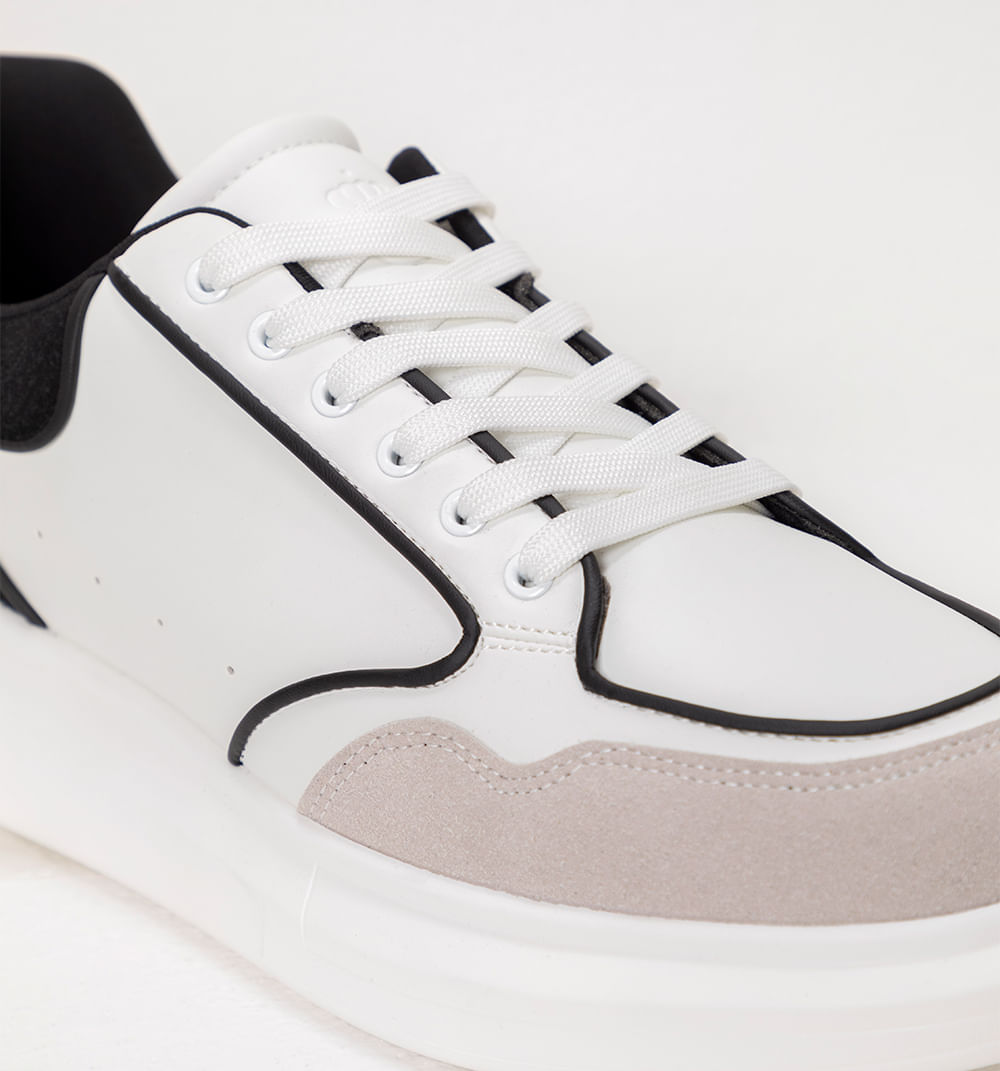 Tenis para hombre en contraste talonera