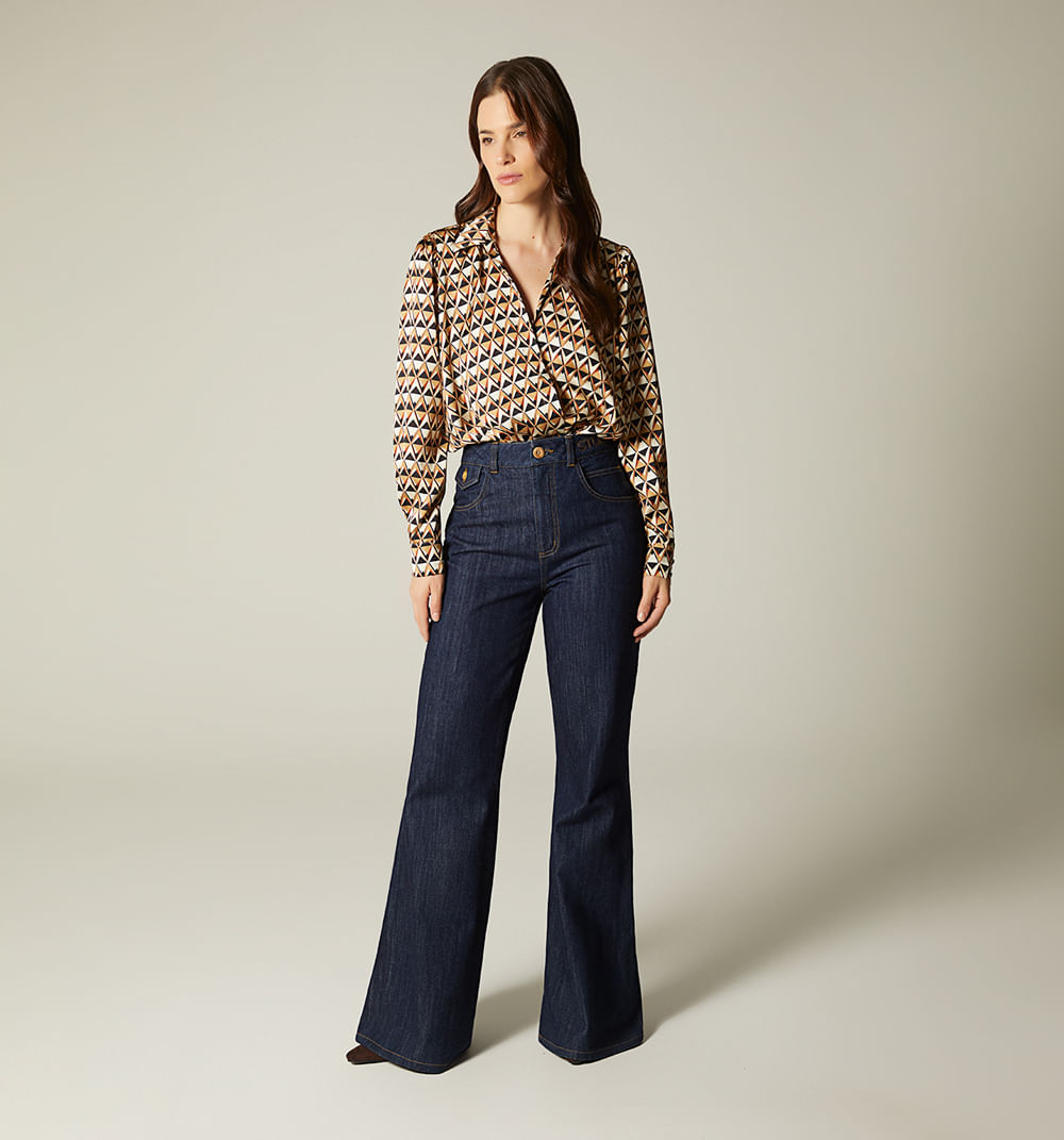 Body cruzado de manga larga