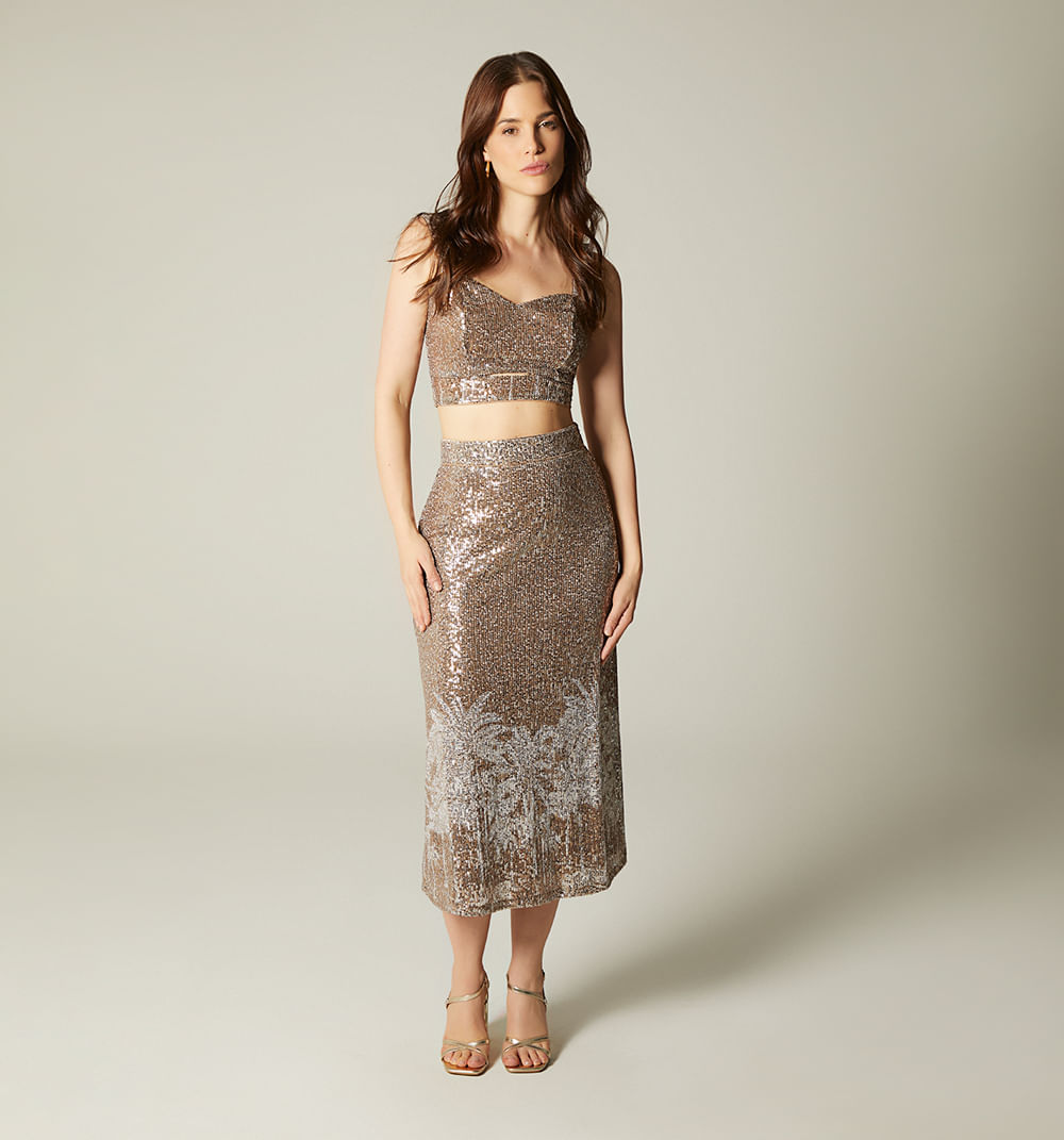 Falda midi
