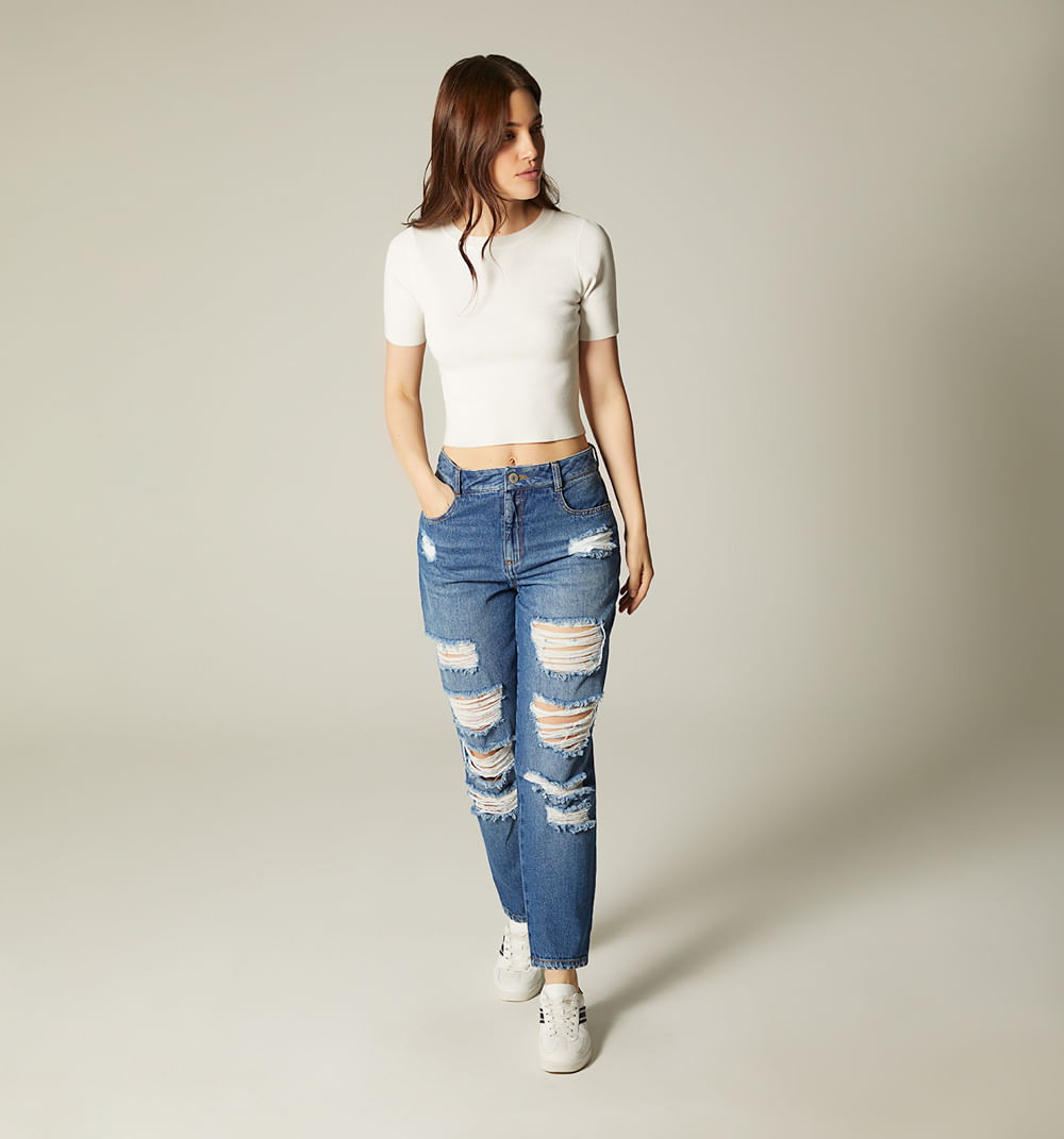 Jean girlfriend basico kendall tiro alto