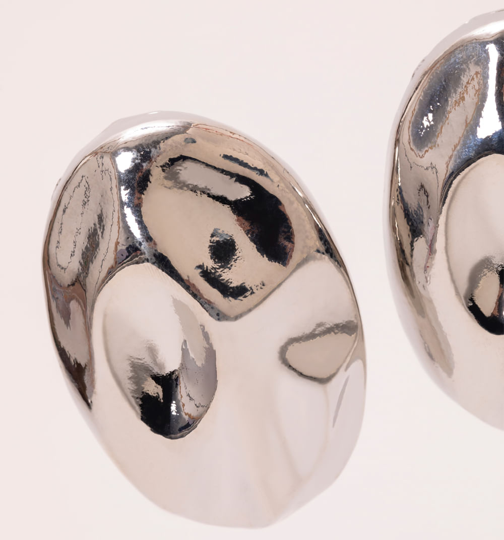 Aretes maxi topo martillado