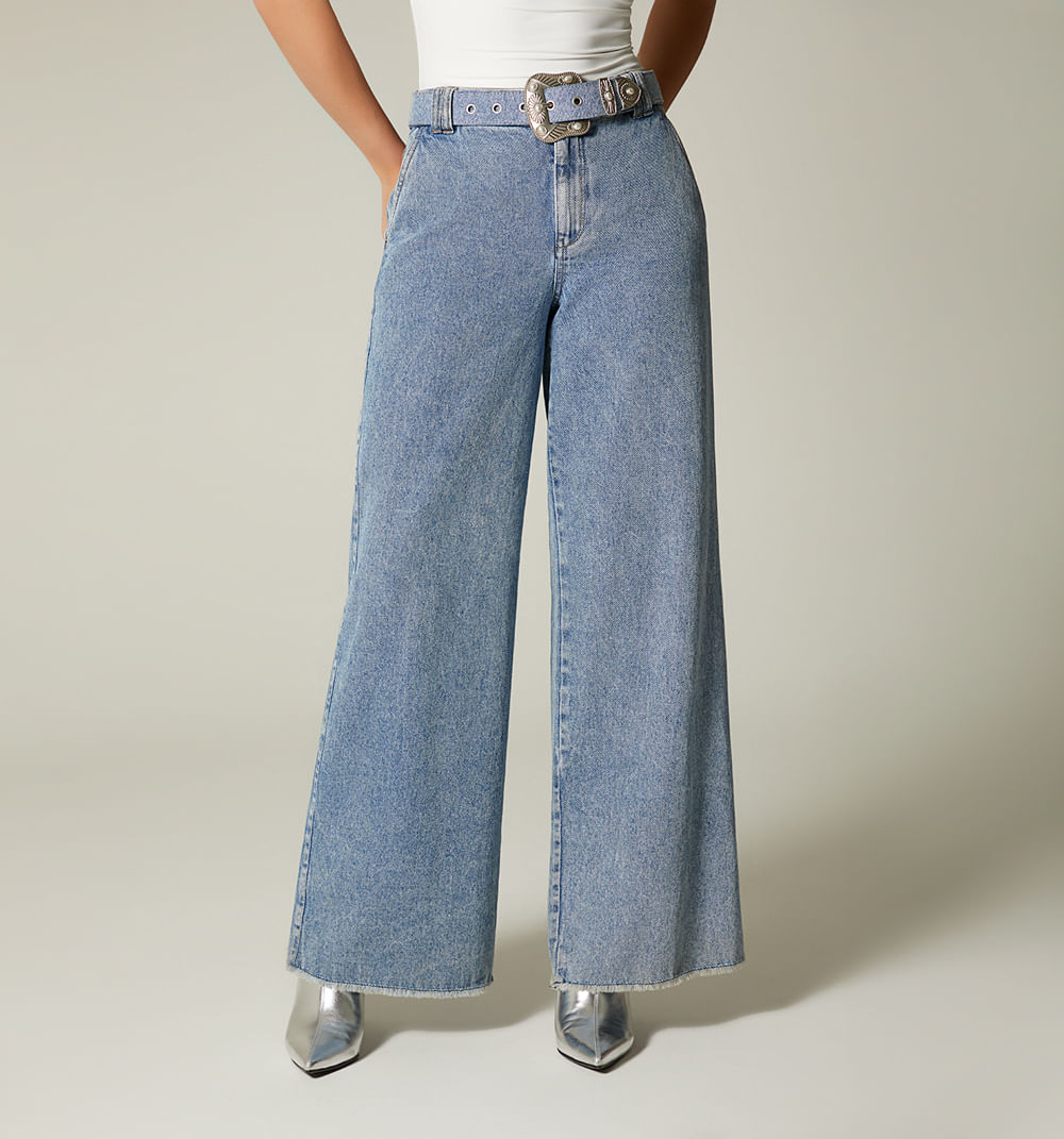 Jean palazo tiro alto correa misma tela