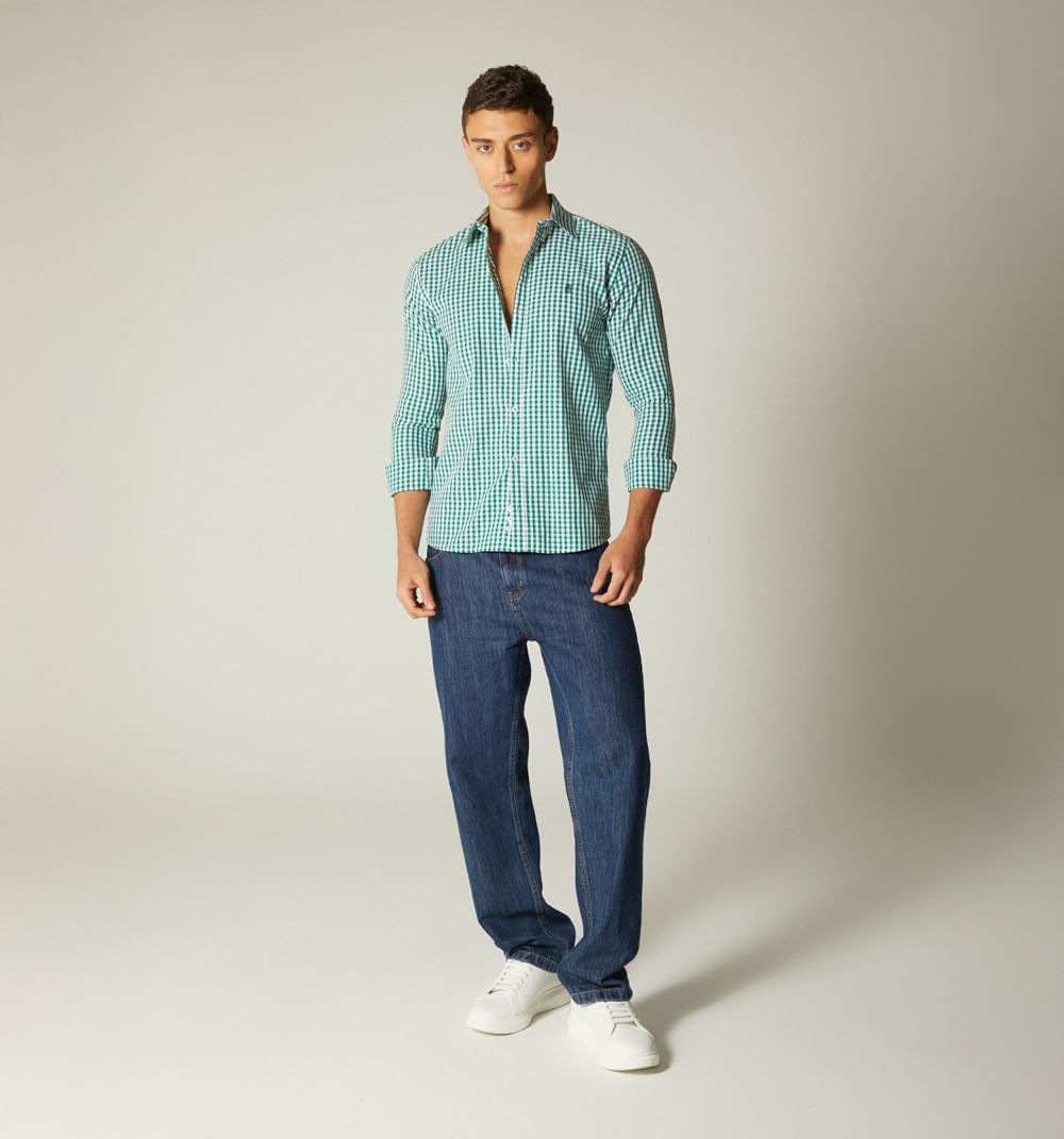 Camisa para hombre de cuadros