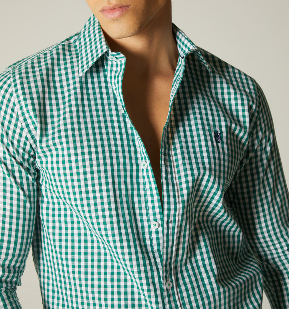 Camisa para hombre de cuadros